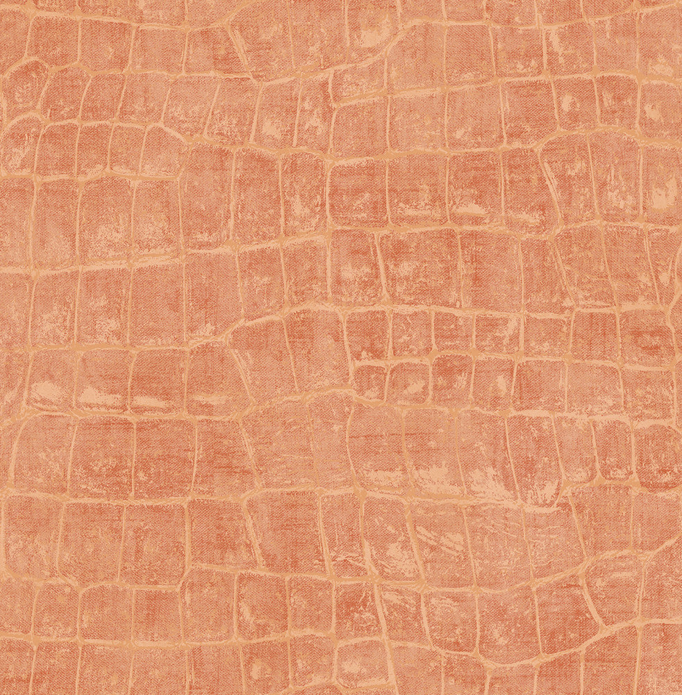 Curacao Rust Orange by Seabrook Wallpaper Tortuga United States 56.05 20.87" 20.5" - Fabric Carolina -