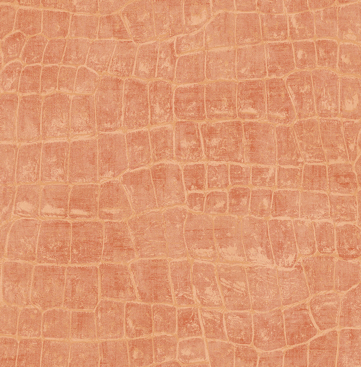 Curacao Rust Orange by Seabrook Wallpaper Tortuga United States 56.05 20.87" 20.5" - Fabric Carolina -