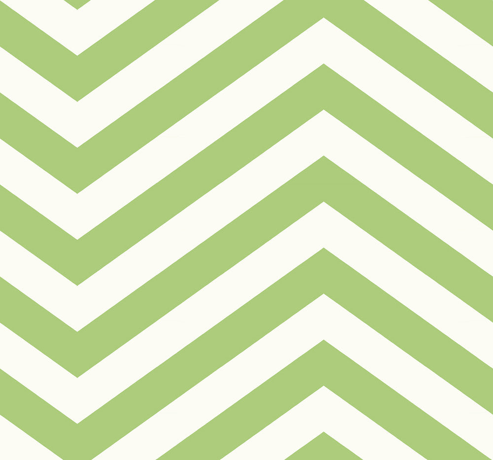 Jamaica Chevron Lime Green and White by Seabrook Wallpaper Tortuga United States 60.75 5" 27" - Fabric Carolina -