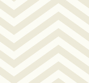 Jamaica Chevron Tan and White by Seabrook Wallpaper