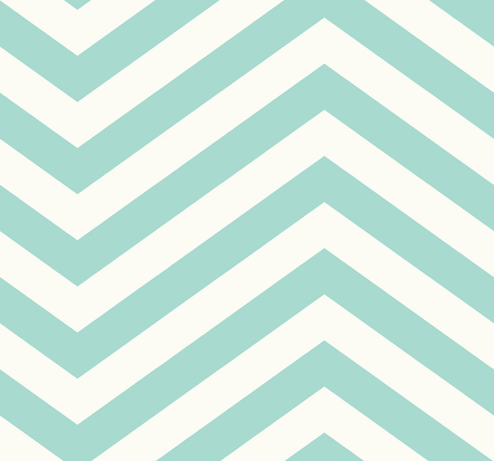 Jamaica Chevron Mist Green and Off-White by Seabrook Wallpaper Tortuga United States 60.75 5" 27" - Fabric Carolina -