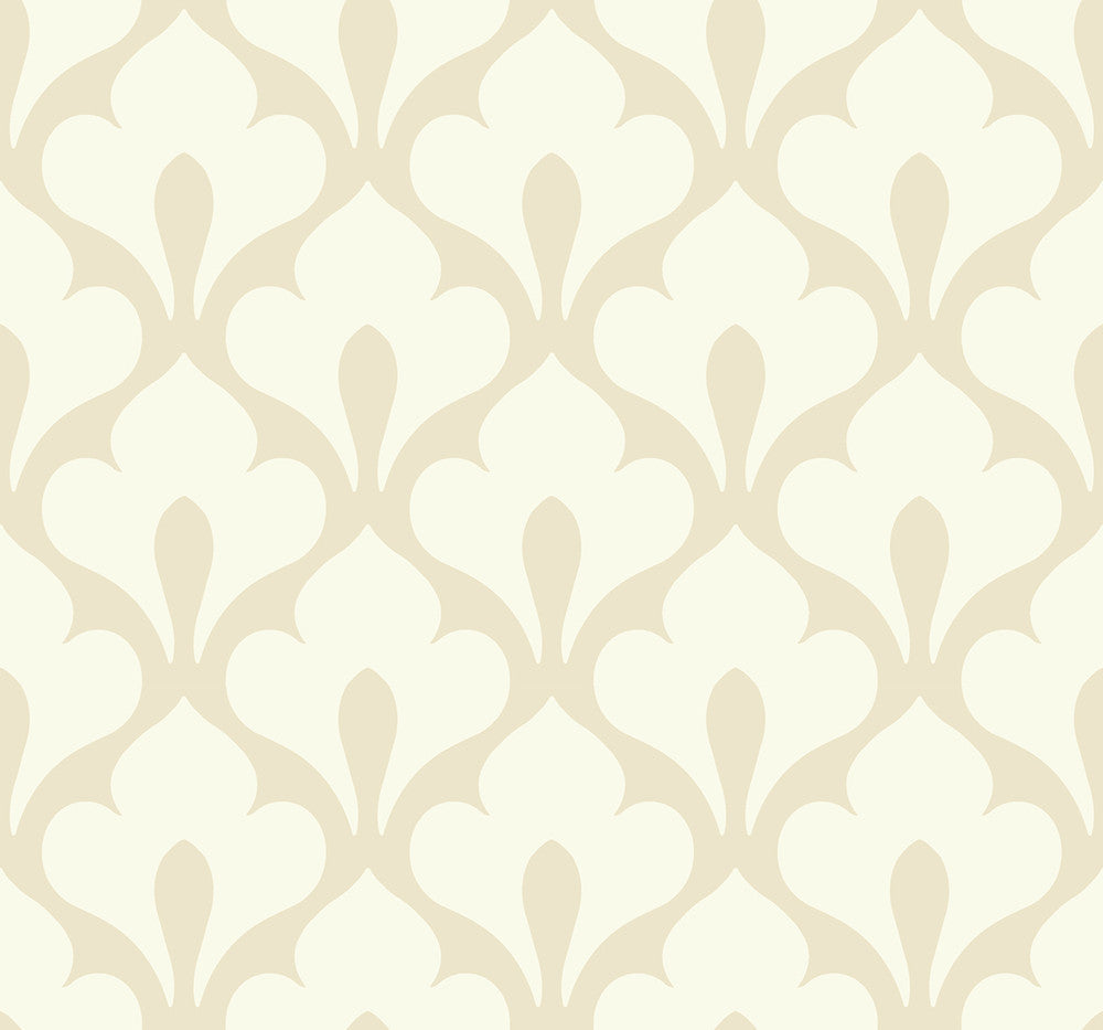 Grenada Cream and Off-White by Seabrook Wallpaper Tortuga United States 60.75 8.4" 27" - Fabric Carolina -