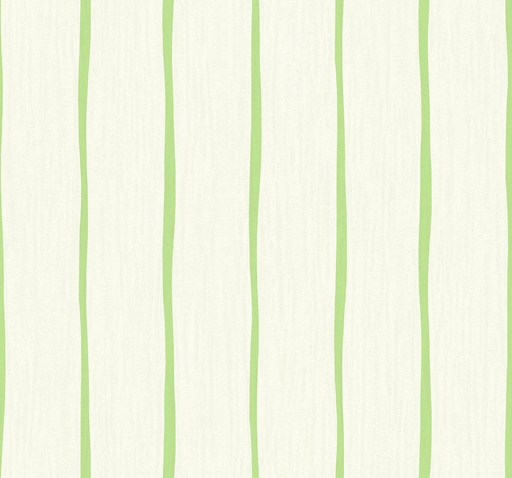 Aruba Stripe Apple Green and Off-White by Seabrook Wallpaper Tortuga United States 60.75 0" 27" - Fabric Carolina -