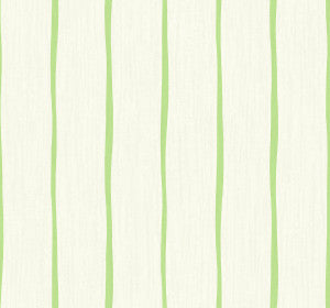 Aruba Stripe Apple Green and Off-White by Seabrook Wallpaper