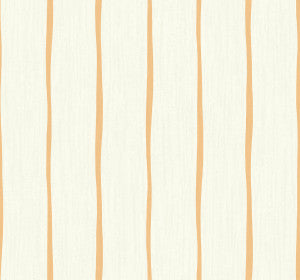 Aruba Stripe Rust Orange and Off-White by Seabrook Wallpaper