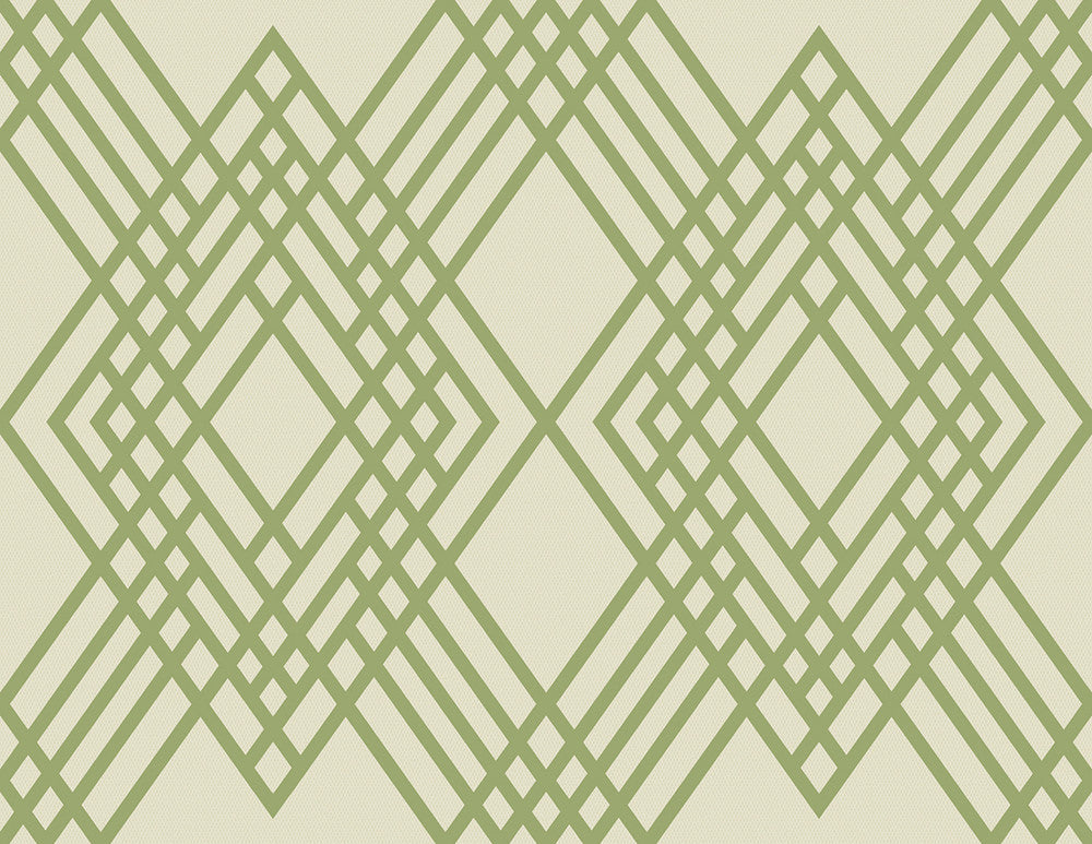 Cayman Olive Green and Off-White by Seabrook Wallpaper Tortuga United States 60.75 20.87" 27" - Fabric Carolina -