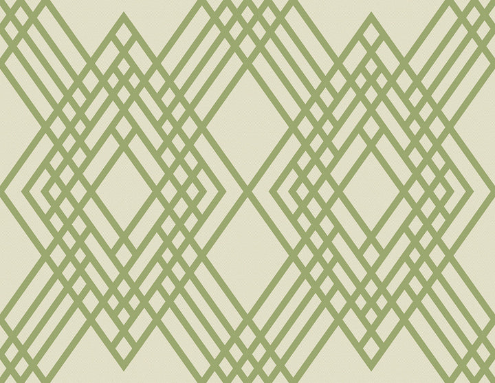 Cayman Olive Green and Off-White by Seabrook Wallpaper Tortuga United States 60.75 20.87" 27" - Fabric Carolina -