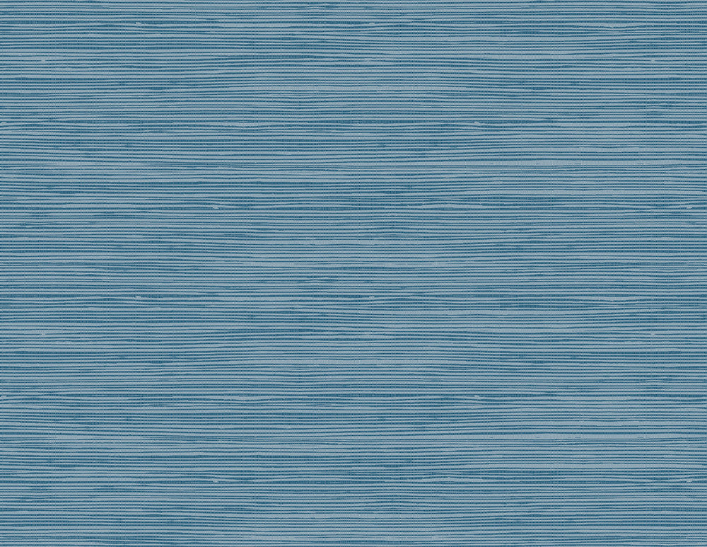 Jamaica Grass Prussian Blue by Seabrook Wallpaper Tortuga United States 60.75 10.4" 27" - Fabric Carolina -