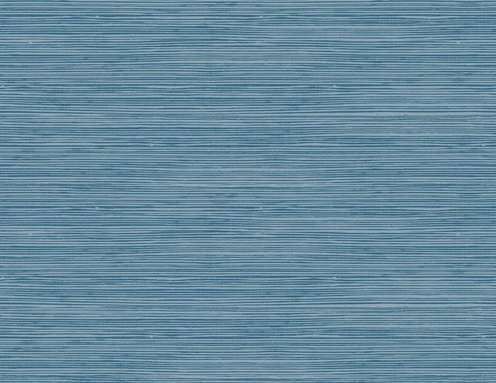 Jamaica Grass Prussian Blue by Seabrook Wallpaper Tortuga United States 60.75 10.4" 27" - Fabric Carolina -