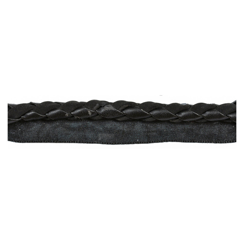 Braided Leather Cord Wlip Ebony by Kravet Design Trim BIG SKY COLLECTION POLYVINYL COTTON - 46%;COTTON - 22%;POLYURETHANE - 15%;POLYESTER - 13%;VISCOSE - 4% India LIGHT Horizontal: 0 and Vertical: 0 0.5 - Fabric Carolina -