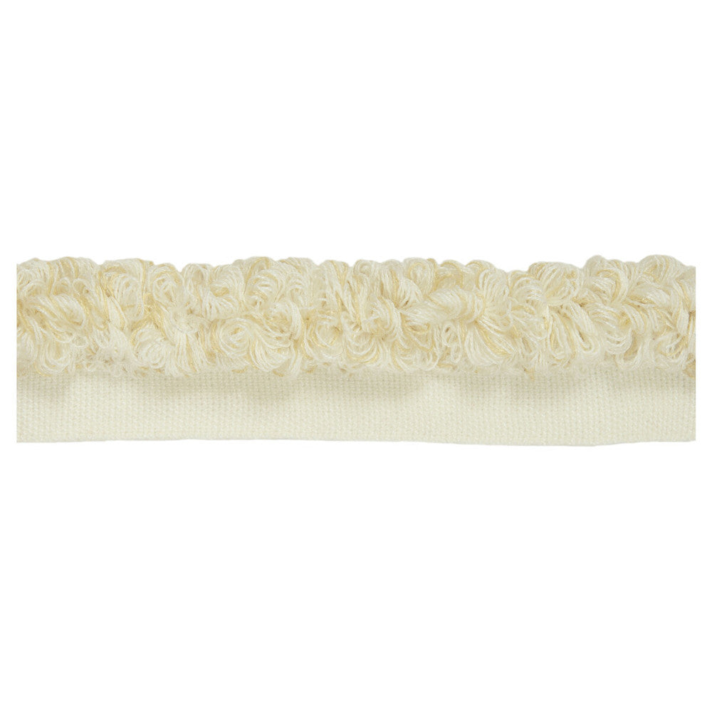 Aloha Rouche Sea Salt by Kravet Design Trim - ACRYLIC - 100% France LIGHT Horizontal: 0 and Vertical: 0 0.5 - Fabric Carolina -