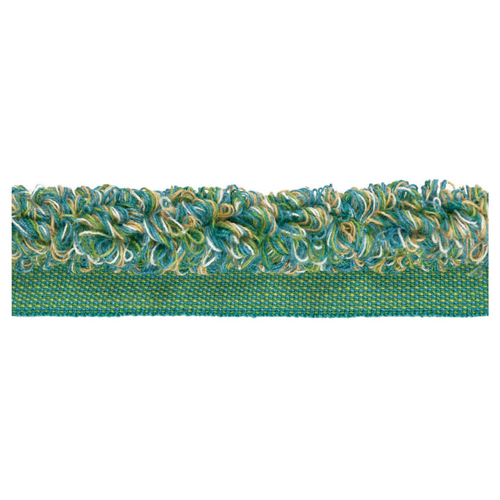 Aloha Rouche Turquoise by Kravet Design Trim - ACRYLIC - 89%;POLYESTER - 11% France LIGHT Horizontal: 0 and Vertical: 0 0.5 - Fabric Carolina -