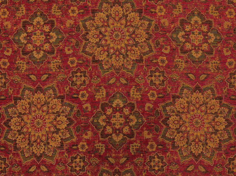 Tabriz Raspberry Truffl 348 by Covington Fabric 100% POLYESTER CHN 50000 Horizontal: 27.75 and Vertical: 29.25 57 - Fabric Carolina -