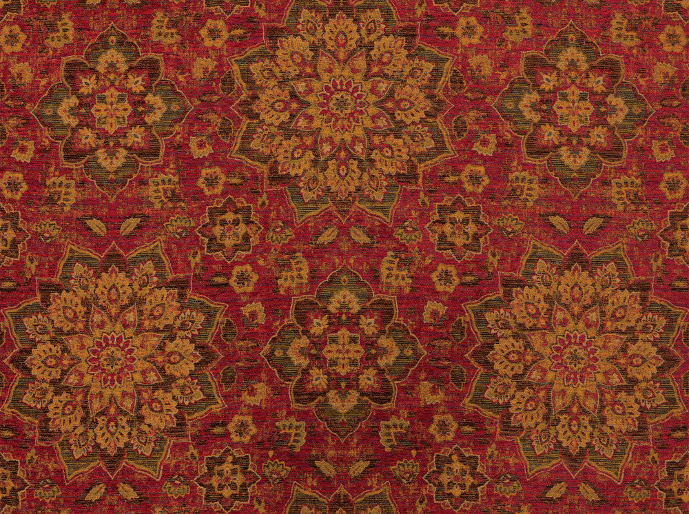 Tabriz Raspberry Truffl 348 by Covington Designer Fabric 100% POLYESTER CHN 50000 Horizontal: 27.75 and Vertical: 29.25 57 - Swanky Fabrics -