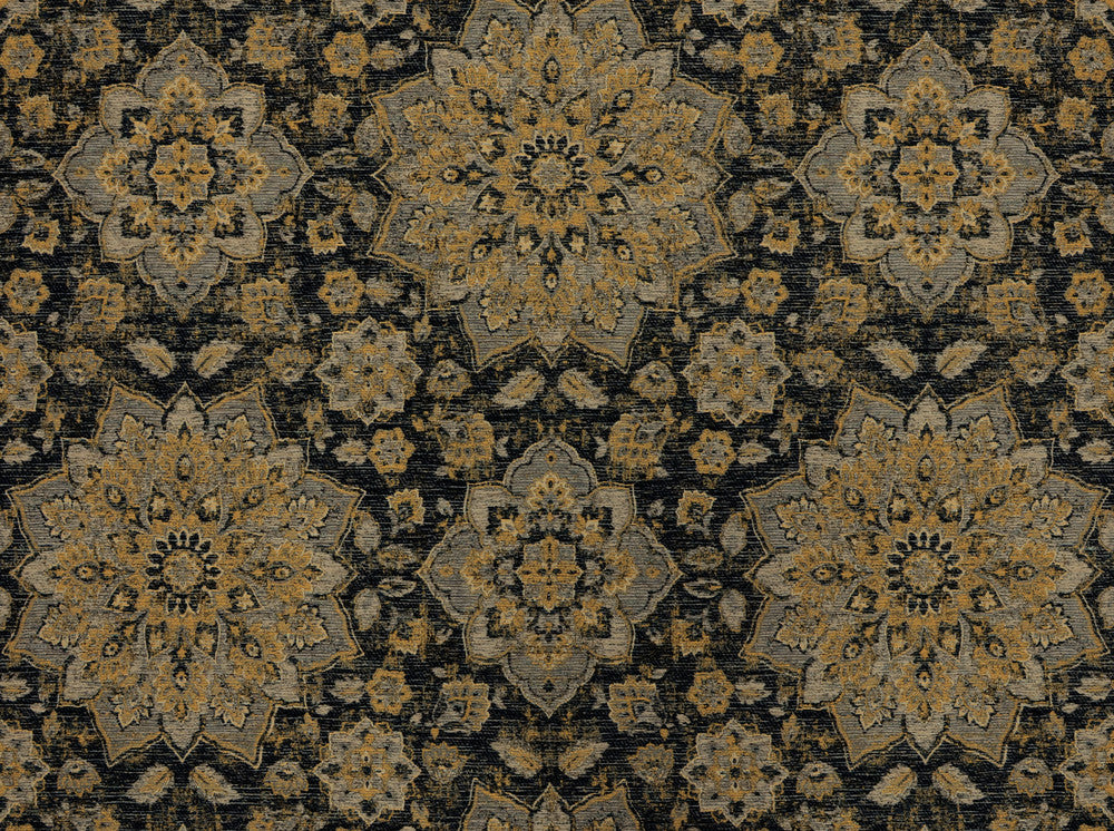 Tabriz Onyx 99 by Covington Fabric 100% POLYESTER CHN 50000 Horizontal: 27.75 and Vertical: 29.25 57 - Fabric Carolina -