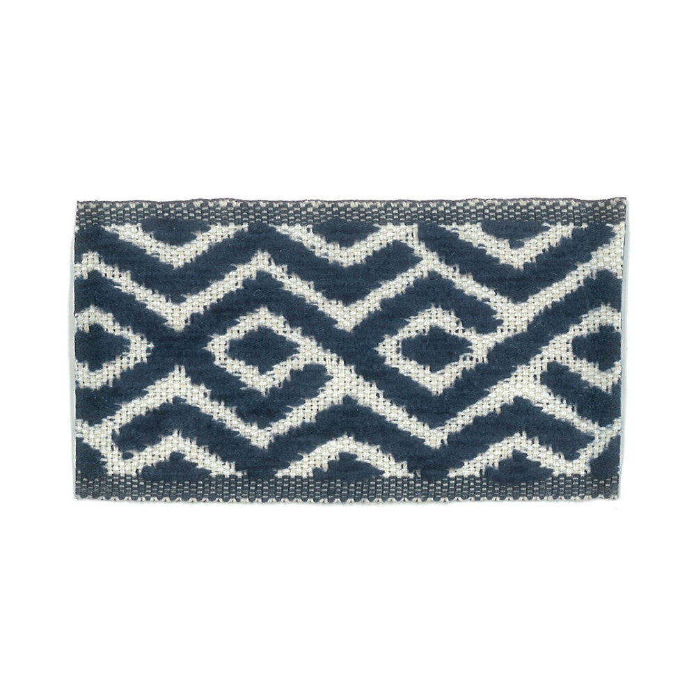 Taft 6 Navy by Stout Trim New World Trim Volume Ii 50% Linen 30% Spun Viscose 20% Polyester ITALY Horizontal: 1 and Vertical: 0 1.88 in - Fabric Carolina -