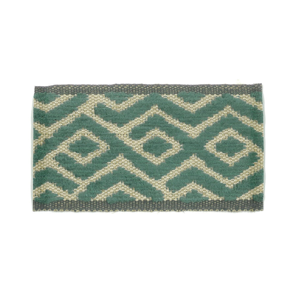 Taft 7 Lagoon by Stout Trim New World Trim Volume Ii 50% Linen 30% Spun Viscose 20% Polyester ITALY Horizontal: 1 and Vertical: 0 1.88 in - Fabric Carolina -