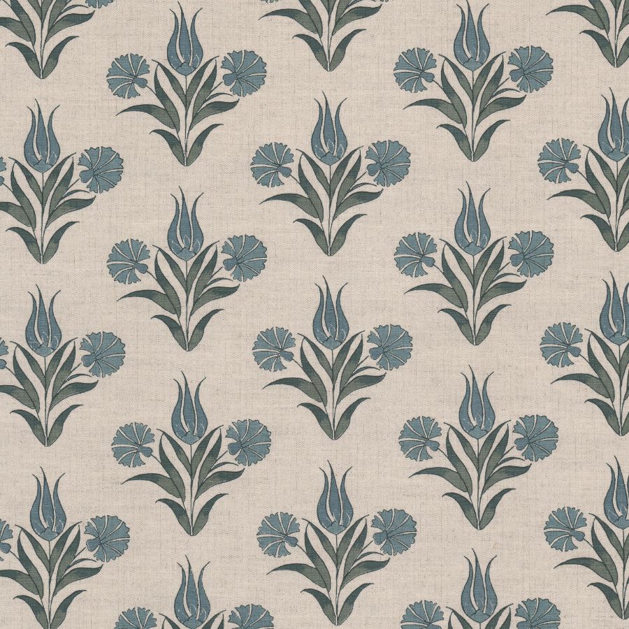 Tailspin 2 Teal by Stout Designer Fabric Tailspin 2 Teal by Stout Fabric COMFORTABLE LIVING AQUA/JASMINE 59%COT 41%LIN India Horizontal: 8.625 and Vertical: 5.5 52 in - Fabric Carolina -