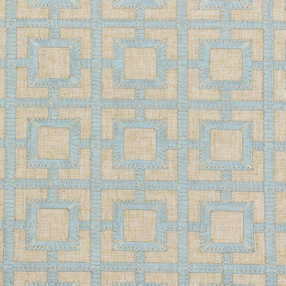Tammy 1 Seaglass by Stout Fabric COMFORTABLE LIVING BAHAMA/CARIBBEAN 70%POL 30%LIN %BEMB SOUTH KOREA Horizontal: 2.500 and Vertical: 2.000 53 in - Fabric Carolina -