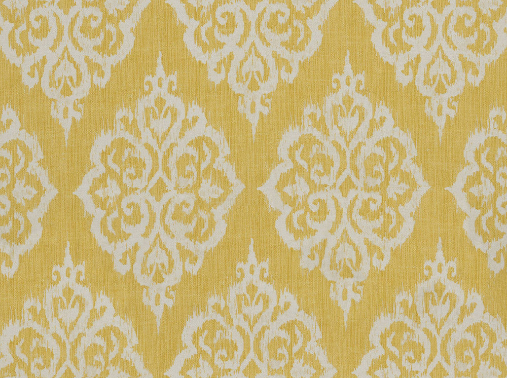 Tangier Empire Gold 820 by Covington Fabric our website for purchase 75% Cotton/25% Linen China 12000 Horizontal: 13.5" and Vertical: 25.25" 54" - Fabric Carolina -