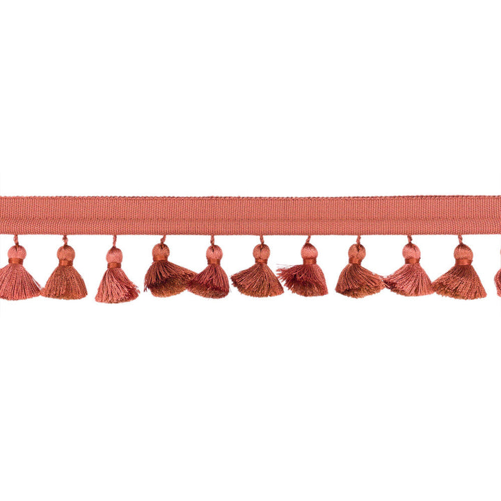 Tanya Tassel Fringe 5 Clay by Stout Trim Stout Trim Tanya Tassel Fringe 5 ClayTrim NEW TRADITIONS TRIM 57%SVI 24%COT 14%ACR 5%POL CHINA </p><p>Repeat: H: 1.000, V: 0.000 2 in - Fabric Carolina -