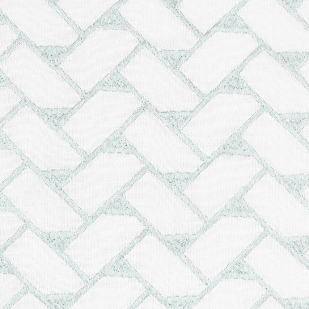 Tattled 3 Mineral by Stout Designer Fabric COLOR MY WINDOW AQUA/HARBOR 52%LIN 48%COT %PEMB INDIA Horizontal: 3.000 and Vertical: 1.500 50 in - Swanky Fabrics -