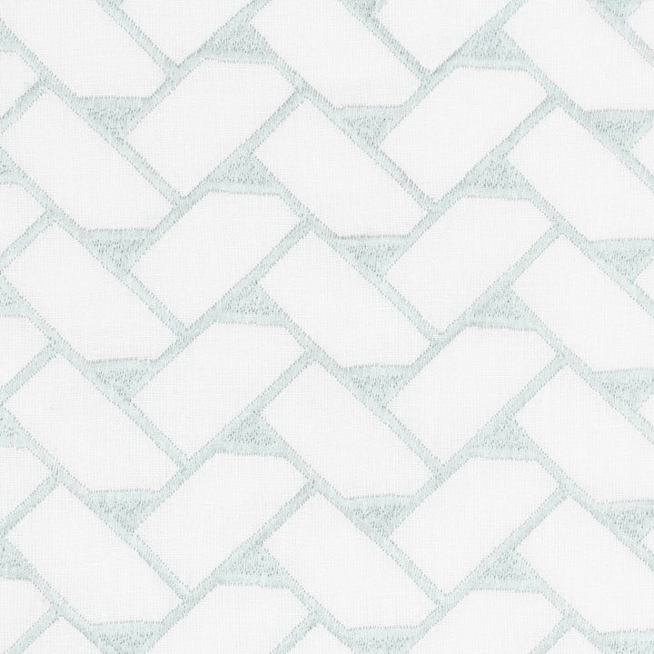 Tattled 3 Mineral by Stout Designer Fabric COLOR MY WINDOW AQUA/HARBOR 52%LIN 48%COT %PEMB INDIA Horizontal: 3.000 and Vertical: 1.500 50 in - Swanky Fabrics -