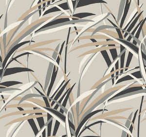 Tropical Paradise Taupe Wallpaper by York Wallcoverings
