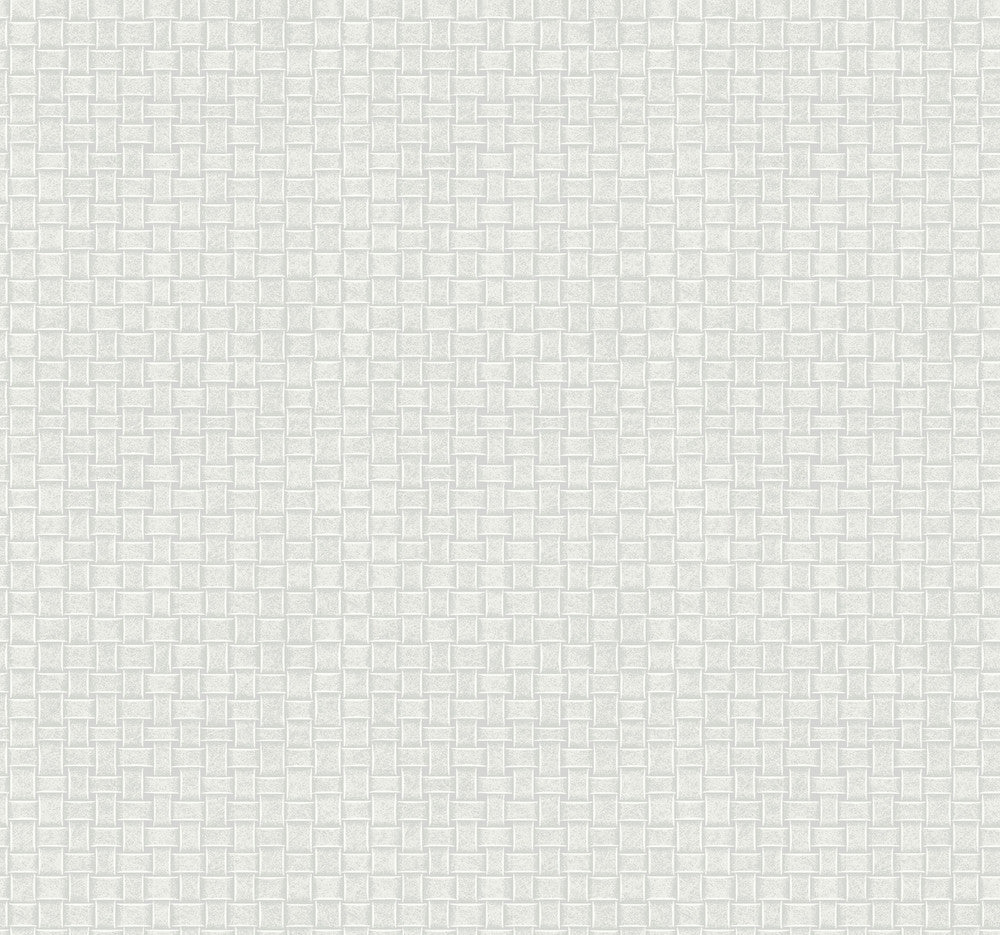 Paradise Island Weave Light Grey Wallpaper by York Wallcoverings Tropics Resource Library Covers about 60.8 square feet 27-in by 27-ft long roll Prepasted 25.25 - Fabric Carolina -