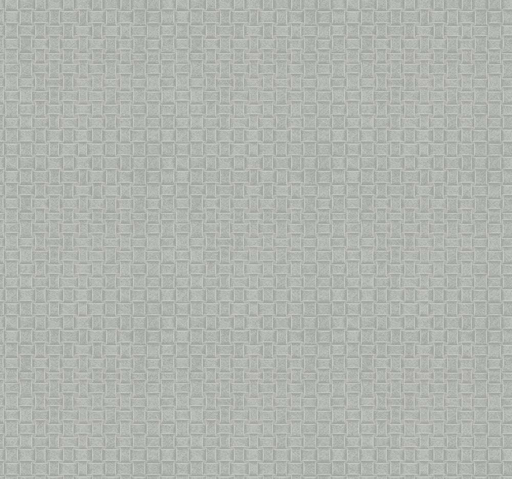 Paradise Island Weave Grey Wallpaper by York Wallcoverings Tropics Resource Library Covers about 60.8 square feet 27-in by 27-ft long roll Prepasted 25.25 - Fabric Carolina -