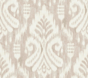 Hawthorne Ikat Taupe Wallpaper by York Wallcoverings