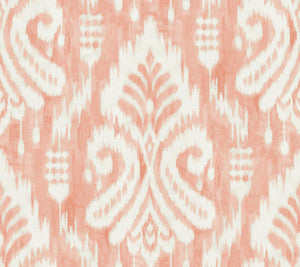 Hawthorne Ikat Coral Wallpaper by York Wallcoverings