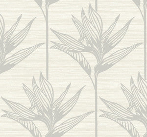 Bird of Paradise Grey Wallpaper by York Wallcoverings