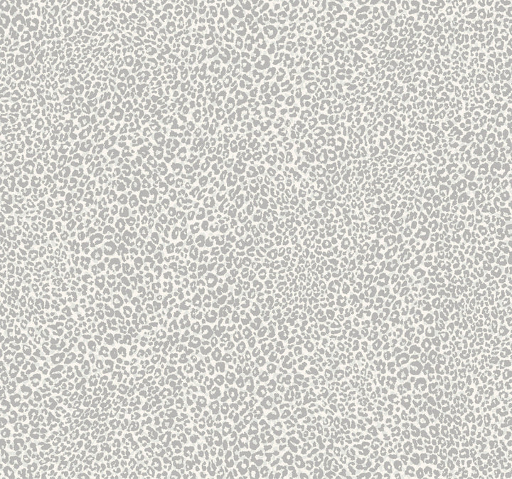 Leopard King Grey Wallpaper by York Wallcoverings Tropics Resource Library Covers about 60.8 square feet 27-in by 27-ft long roll Prepasted 25.25 - Fabric Carolina -