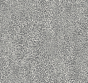 Leopard King Charcoal Wallpaper by York Wallcoverings