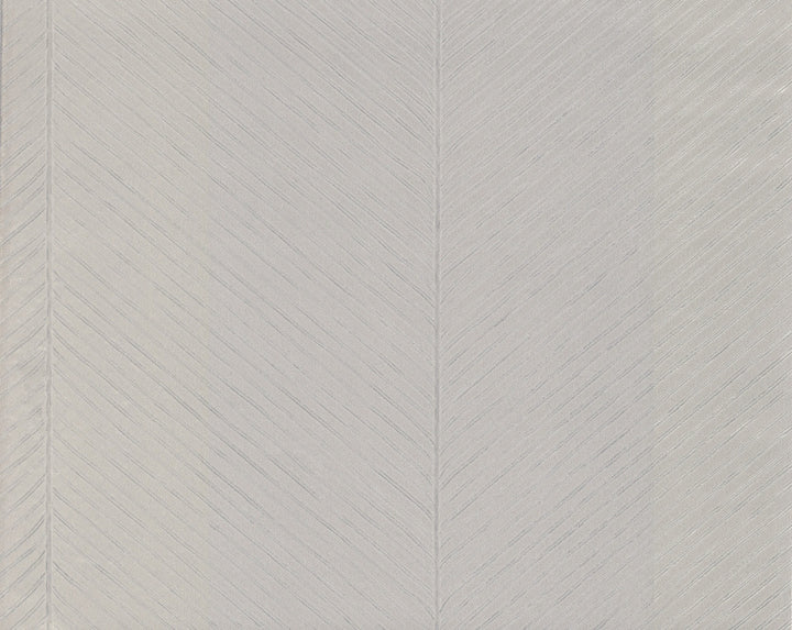 Palm Chevron Grey & Silver Wallpaper by York Wallcoverings Tropics Resource Library Covers about 56.9 square feet 20.8-in by 32.8-ft long roll Unpasted 20.87 - Fabric Carolina -