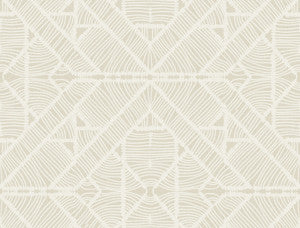 Diamond Macrame Beige Wallpaper by York Wallcoverings