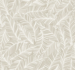 Rainforest Canopy Cream Wallpaper by York Wallcoverings