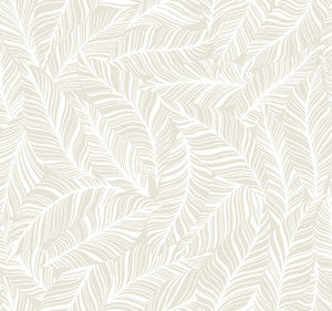 Rainforest Canopy Pearl Wallpaper by York Wallcoverings