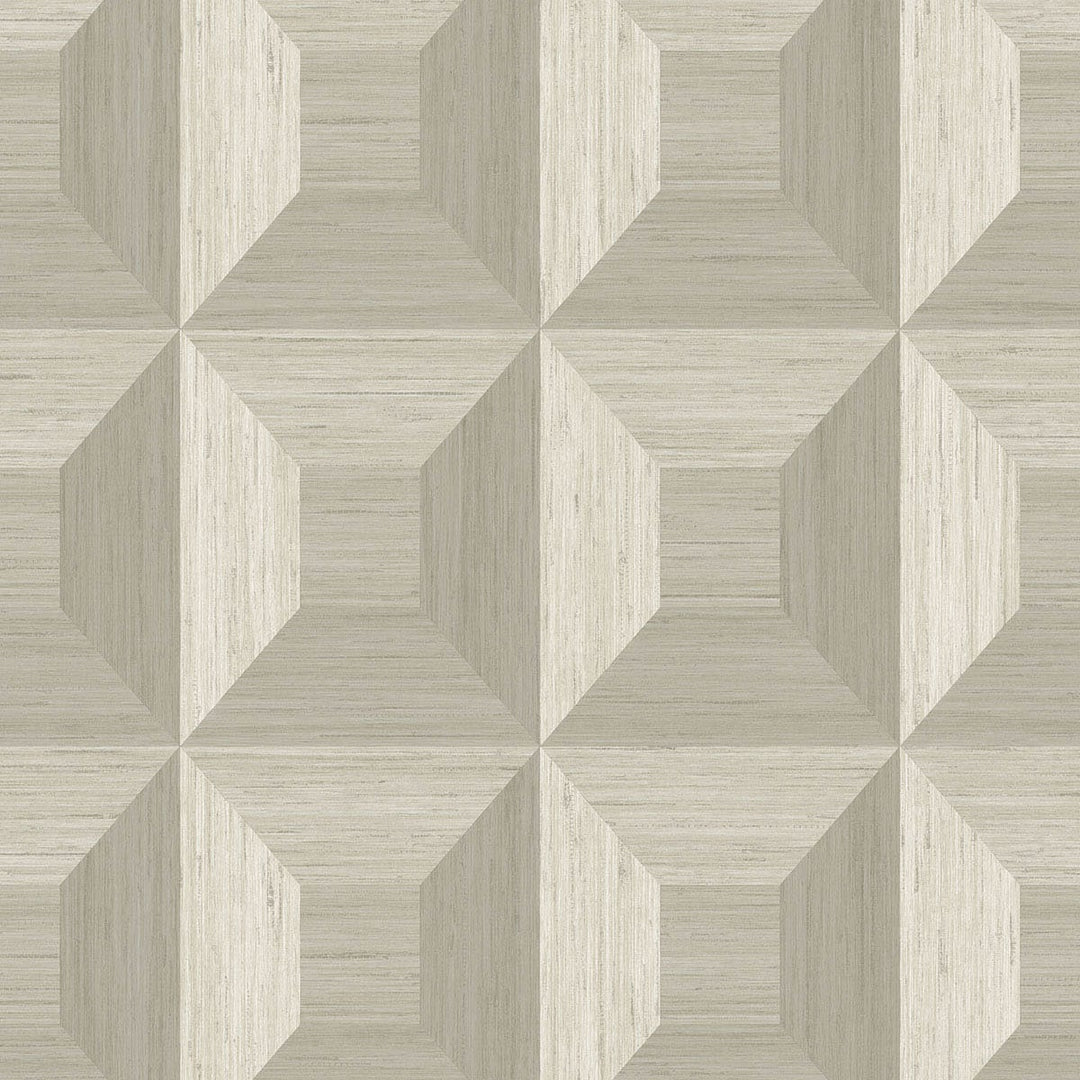 Squared Away Geometric Sand Dollar TC70605 by Seabrook Designs Designer Wallpaper