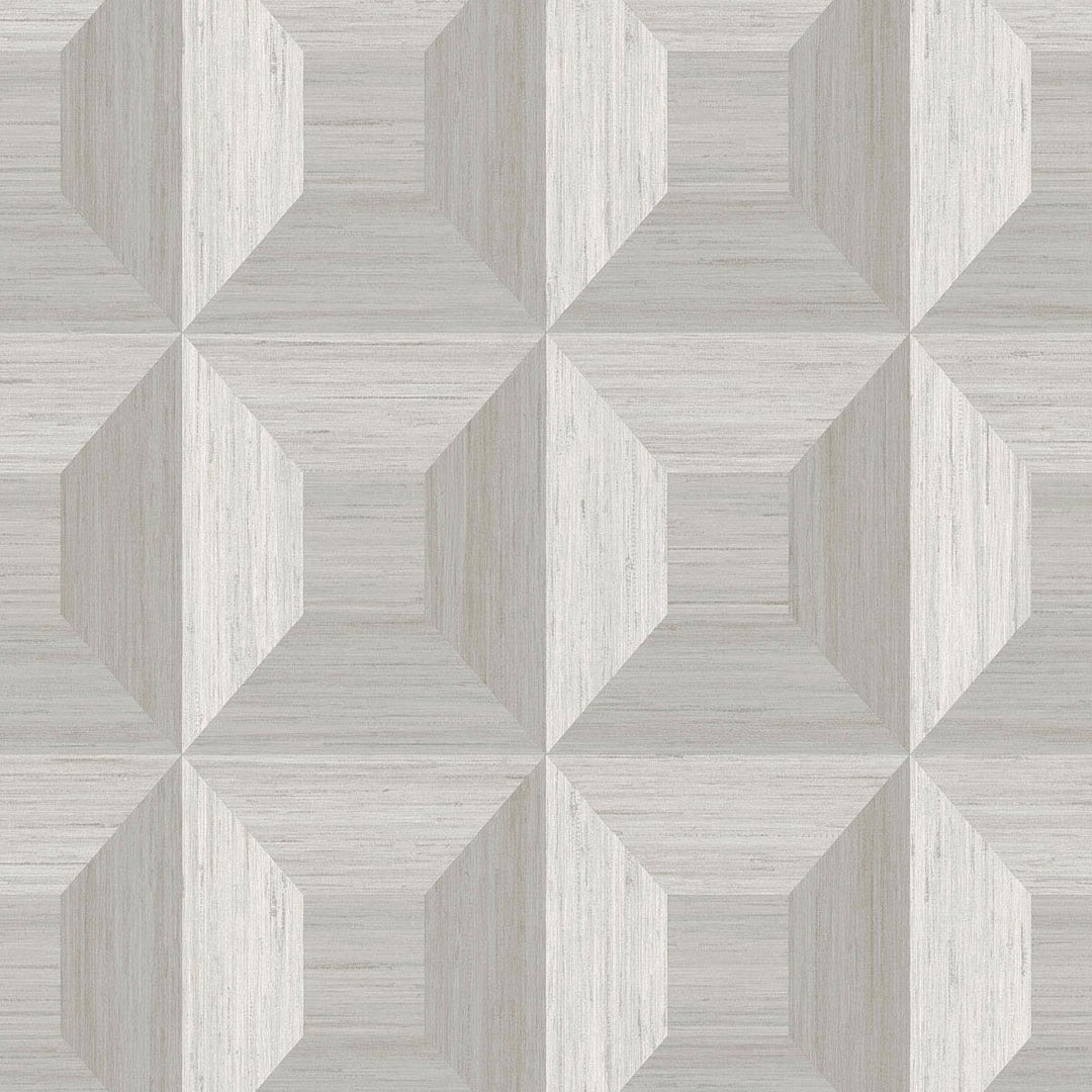 Squared Away Geometric Birch TC70618 by Seabrook Designs Designer Wallpaper