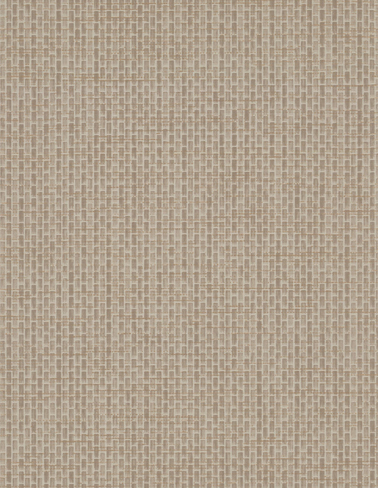 Petite Metro Tile Beige Wallpaper by York Wallcoverings Texture Digest Covers about 60.8 square feet 27-in by 27-ft long roll Unpasted 25.25 - Fabric Carolina -