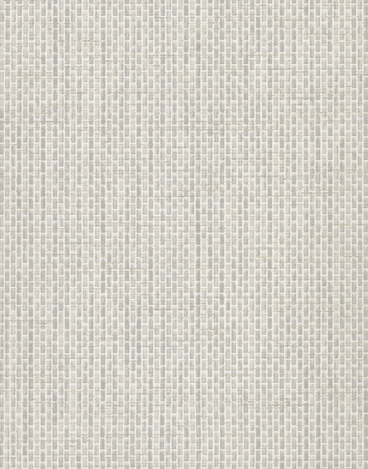 Petite Metro Tile White Wallpaper by York Wallcoverings Texture Digest Covers about 60.8 square feet 27-in by 27-ft long roll Unpasted 25.25 - Fabric Carolina -