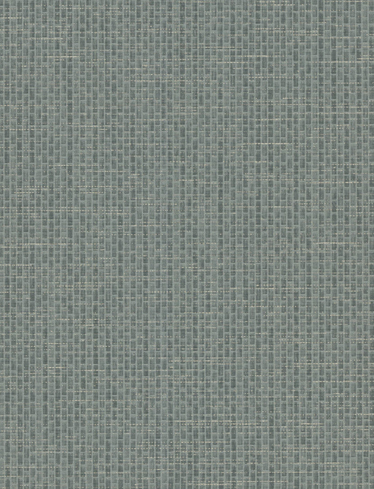 Petite Metro Tile Blue Wallpaper by York Wallcoverings Texture Digest Covers about 60.8 square feet 27-in by 27-ft long roll Unpasted 25.25 - Fabric Carolina -