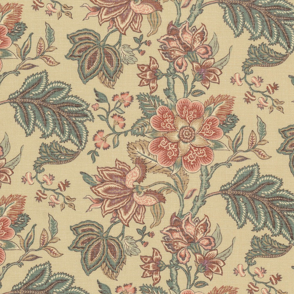 Teak 1 Clay by Stout Fabric Stout Fabric Teak 1 ClayFabric Rainbow Library Tearose/Spice 100%Cot Pakistan </p><p>Repeat: H: 13.5, V: 8.625 54 in - Fabric Carolina -