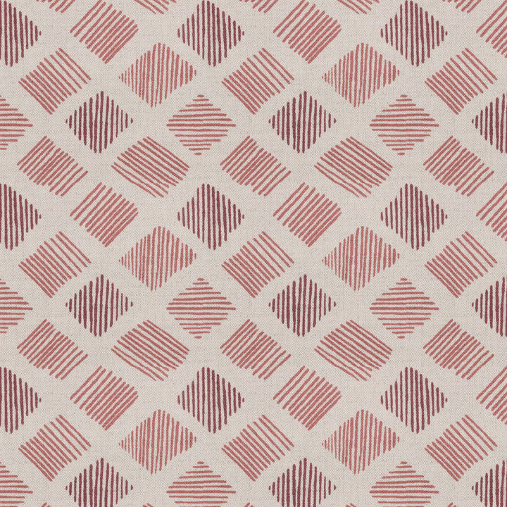 Teaneck 1 Tearose by Stout Designer Fabric THE ART OF COLOR HANDCRAFTED 59%COT 41%LIN INDIA Horizontal: 4.250 and Vertical: 3.875 54 in - Swanky Fabrics -