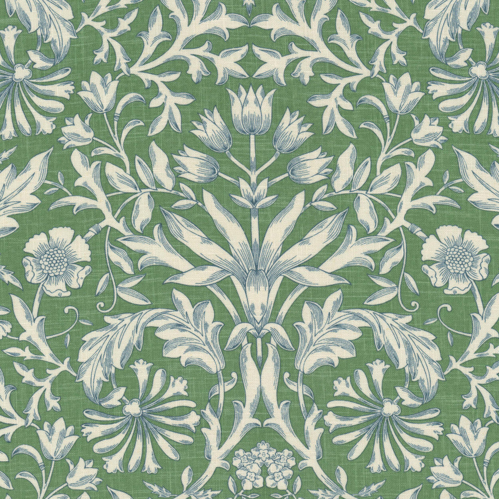 Teasel 1 Grass by Stout Fabric RAINBOW LIBRARY SAGE/CYPRESS 55%LIN 45%SVI SOUTH KOREA Horizontal: 27.250 and Vertical: 26.000 55 in - Fabric Carolina -