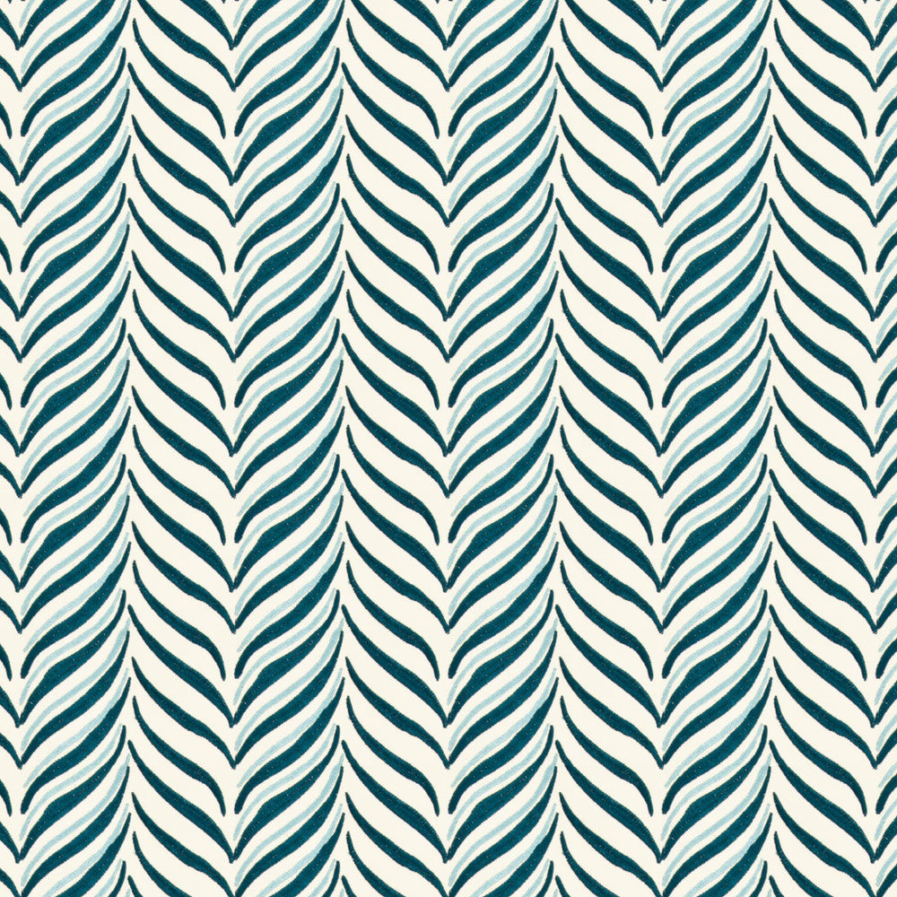 Teawagon 5 Pacific by Stout Fabric Rainbow Library Ocean/Federal 100% Cotton Embroidery INDIA Horizontal: 6.5 and Vertical: 4.125 51 in - Fabric Carolina -