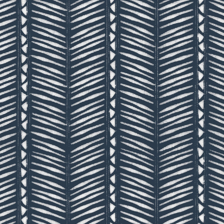 Teeter 3 Navy by Aoc Fabric Aoc Fabric Teeter 3 NavyFabric LA BELLA VITA 50%COT 50%LIN USA </p><p>Repeat: H: 3.625, V: 1.250 54 in - Fabric Carolina -