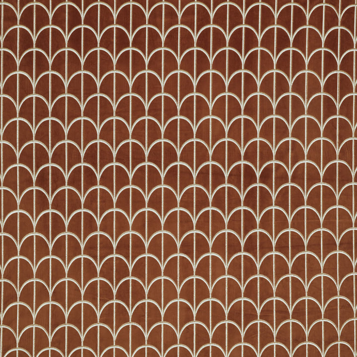 Telegram 4 Cayenne by Marcus William Fabric Marcus William Fabric Telegram 4 CayenneFabric KAI/MARCUS WILLIAM MUSTIQUE 100%POL %PEMB INDIA </p><p>Repeat: H: 4.375, V: 6.250 53.5 in - Fabric Carolina -